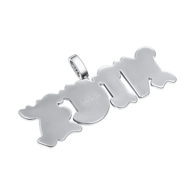 Custom Mini Old English Font Pendant