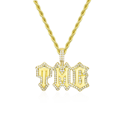 Custom Mini Moissanite Gothic Pendant