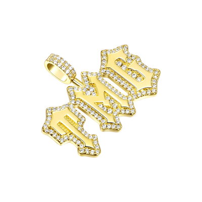 Custom Mini Moissanite Gothic Pendant