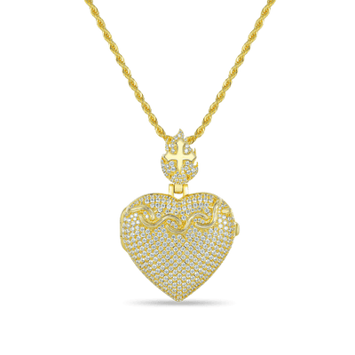 Custom Heart Locket Photo Pendant