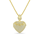 Custom Heart Locket Photo Pendant