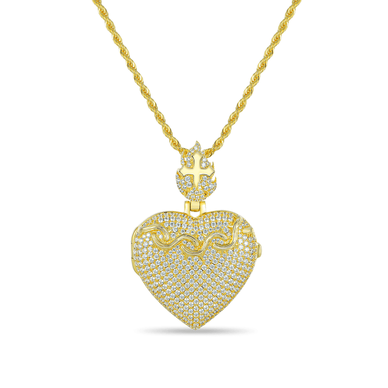 Custom Heart Locket Photo Pendant