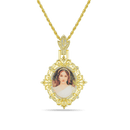 Custom 45MM Greek Pattern Vintage Photo  Pendant