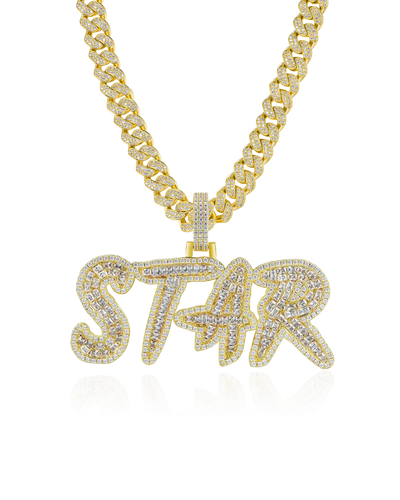 Custom Emerald Cut Coke Boys Font Pendant