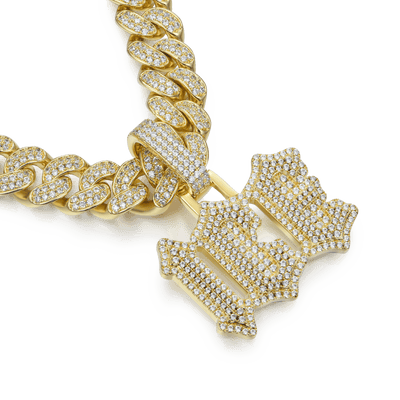 Custom Double Layers Gothic Font Pendant