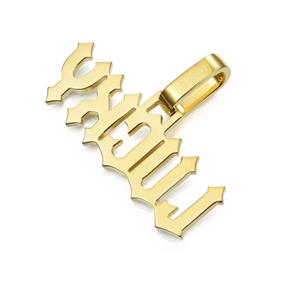 Custom Gothic Font/Number Pendant