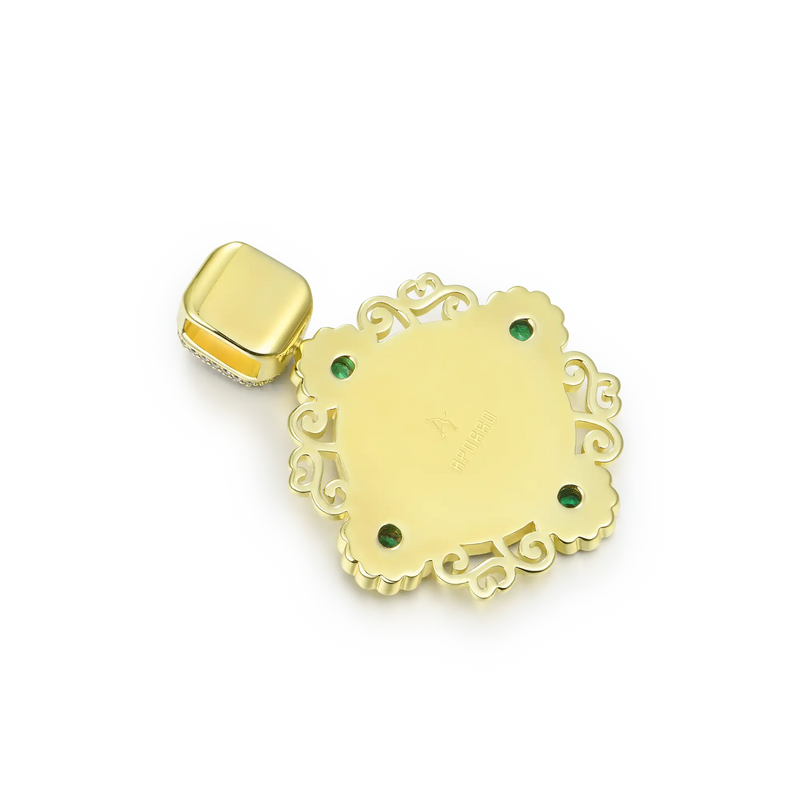 Custom 35MM Daisy Photo Frame Pendant