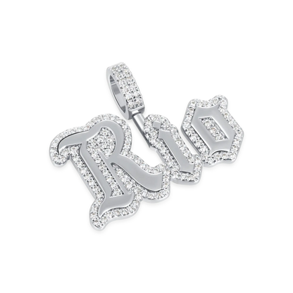 Custom Old English Pendant Font - 15mm Height