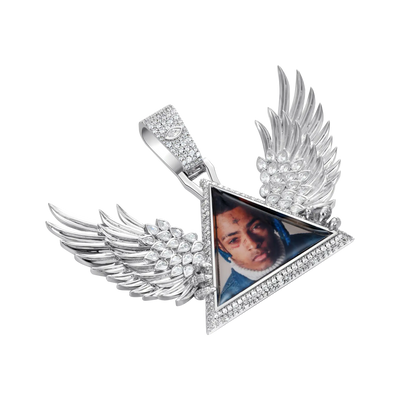 Custom Wings Photo Frame Pendant