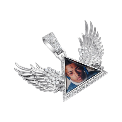 Custom Wings Photo Frame Pendant
