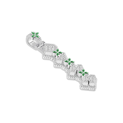 Custom 3D Four-Leaf Clover Font Pendant