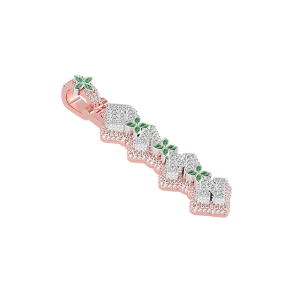 Custom 3D Four-Leaf Clover Font Pendant