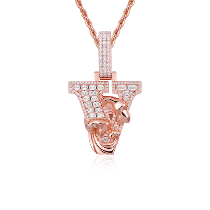 Custom Wave Font Pendant