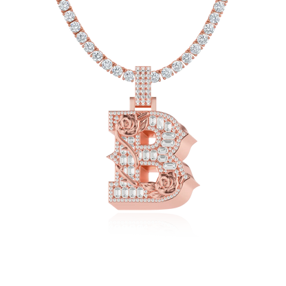 Custom Rose Font Pendant-30mm