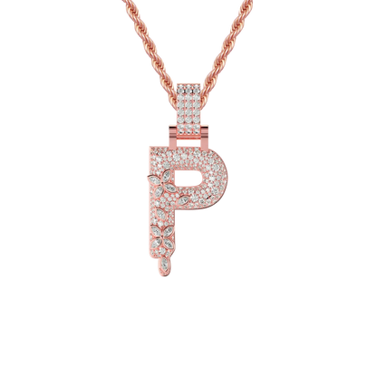Custom Four Leaf Clover Font Pendant