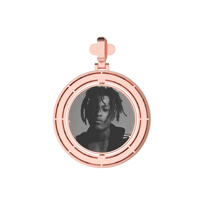 Custom Clover Pearl Reversible Photo Pendant
