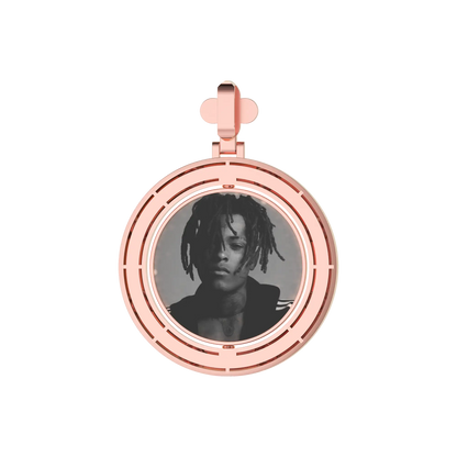Custom Clover Pearl Reversible Photo Frame Pendant