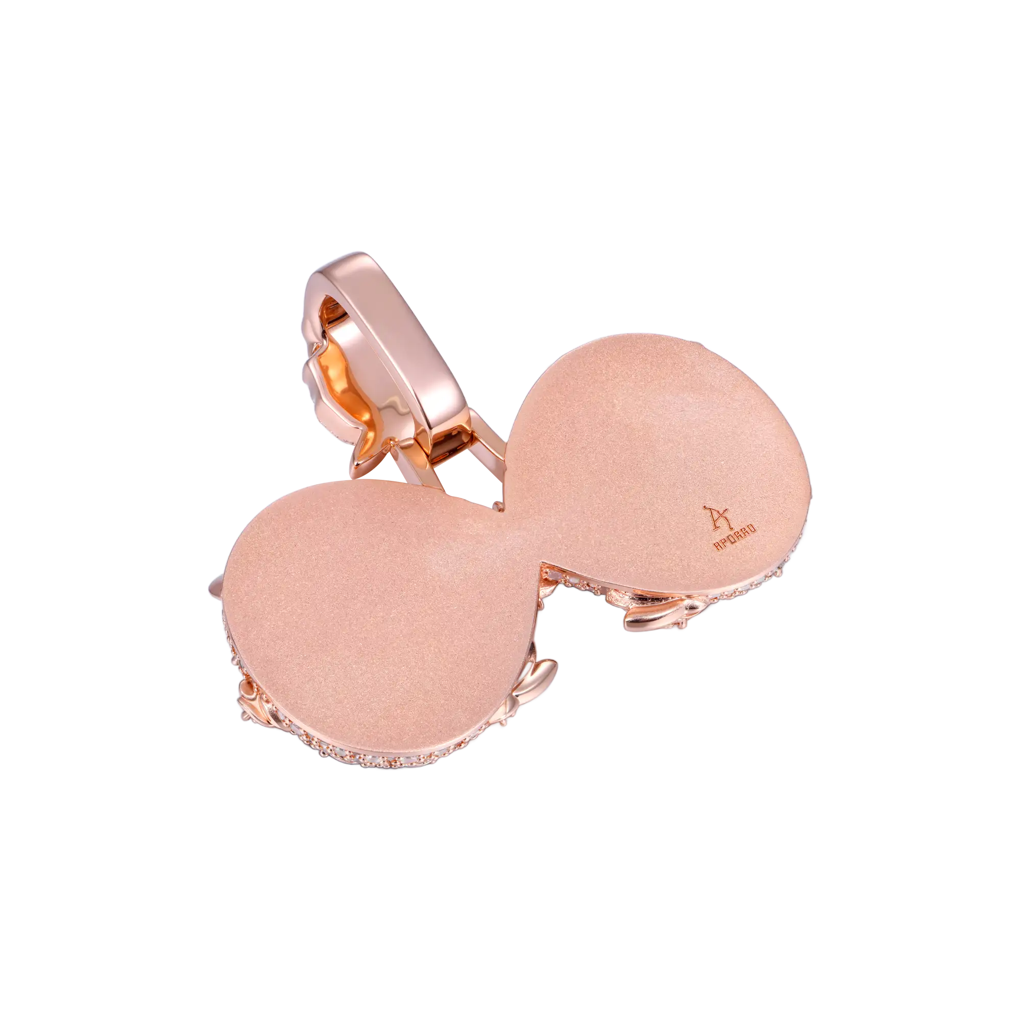 Custom Rose Infinity Frame Pendant-51mm