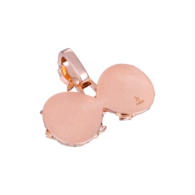 Custom Rose Infinity Frame Pendant-51mm