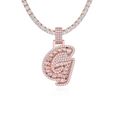 Custom 3D Lucida Font Pendant - 30mm