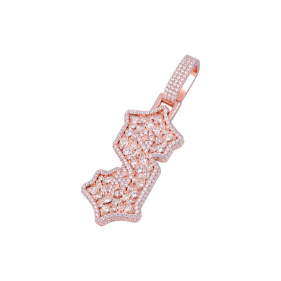 Custom Shaped Gothic Pendant - 51mm
