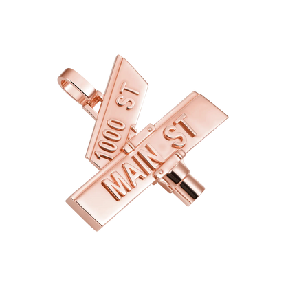 Custom Plain Street Sign Pendant