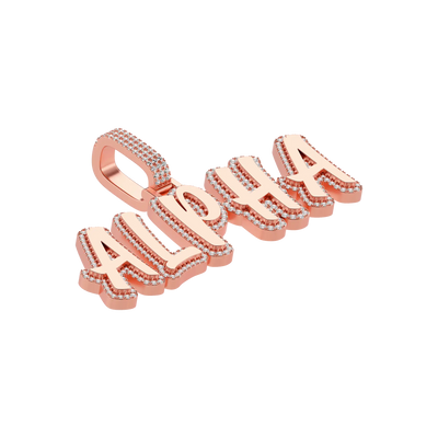 Custom Double Layer Romantic Font Letter/Font Pendant