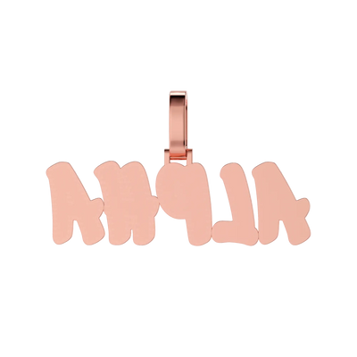 Custom Double Layer Romantic Font Letter/Font Pendant