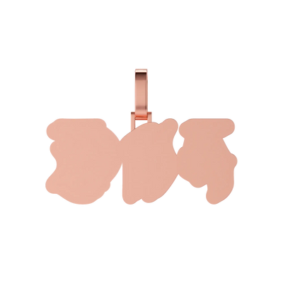 Custom Woven Set Letter Pendant