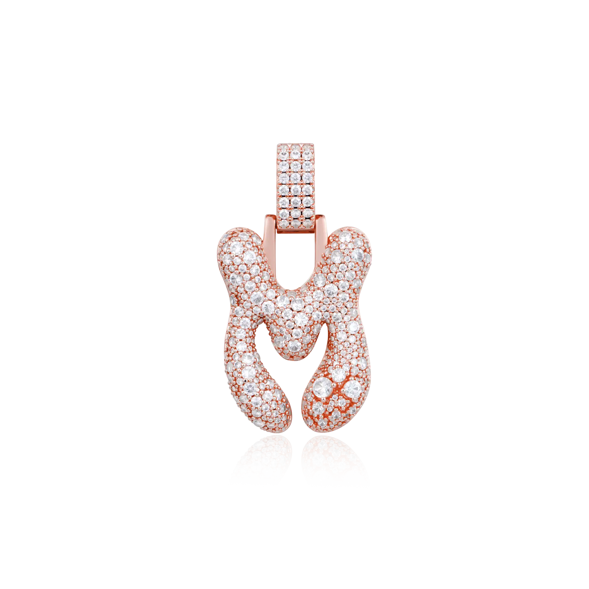 Custom Bubble Font Pendant - 30mm