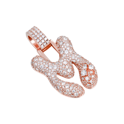 Custom Bubble Font Pendant - 30mm
