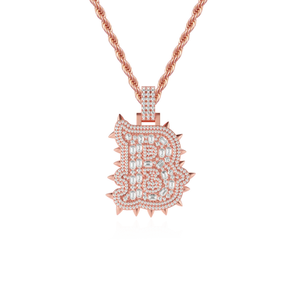 Custom Willow Nail Font Pendant