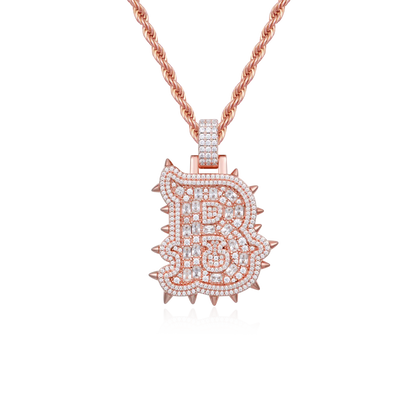 Custom Willow Nail Font Pendant