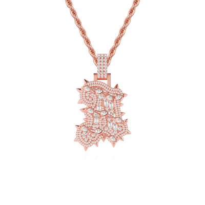 Custom Willow Nail Thorn Font Pendant