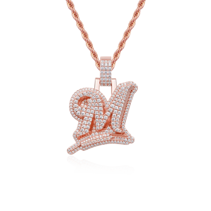 Custom Wheat Ears 3D Letter Pendant