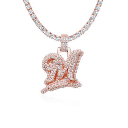 Custom Wheat Ears 3D Letter Pendant