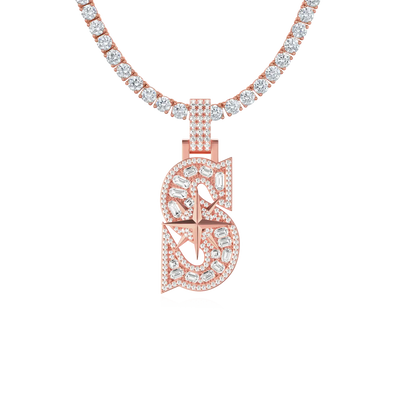 Custom 30MM Star Font Pendant