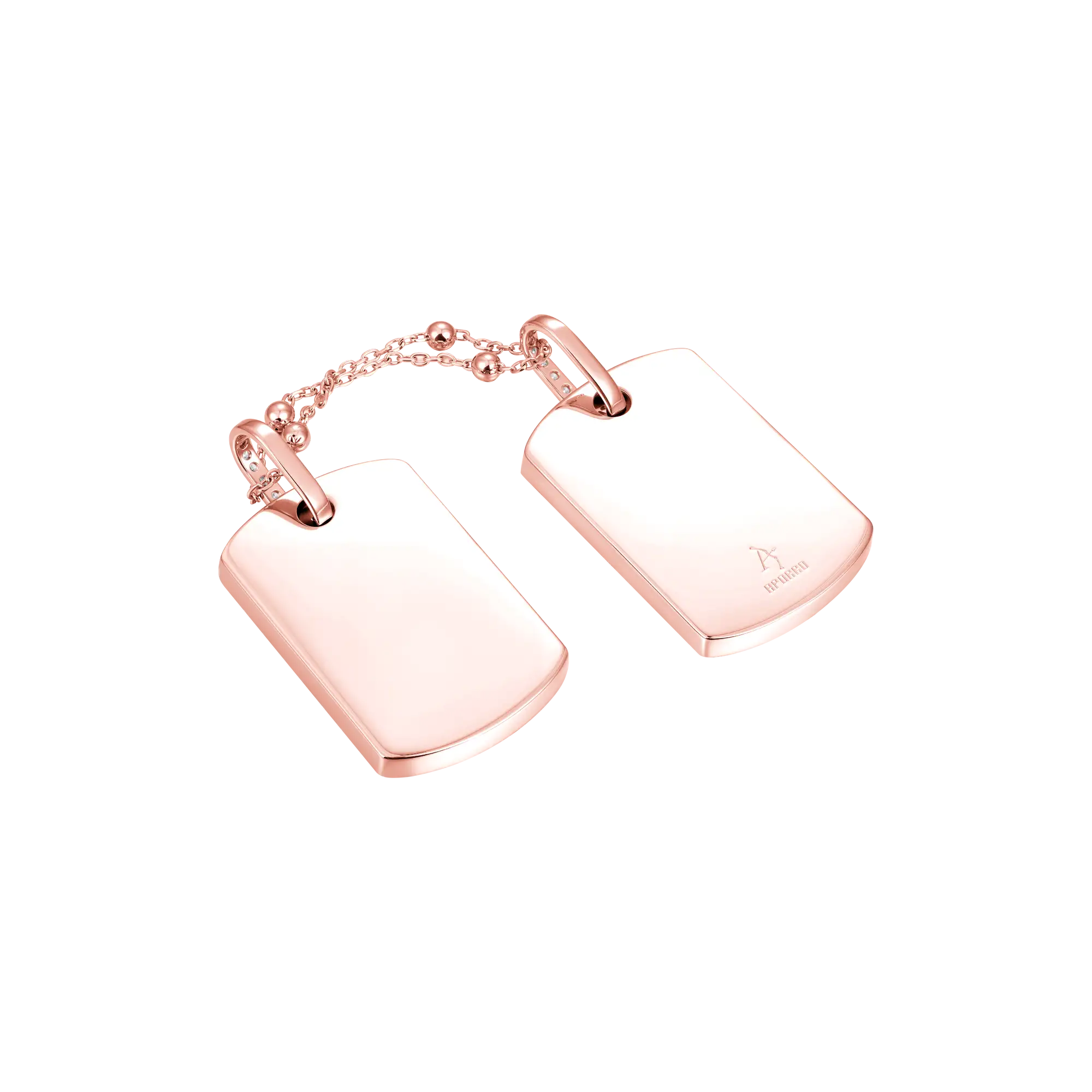 Custom Double Dog Tag Photo Frame Pendant