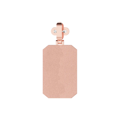 Custom Special Cut Letter Square Pendant