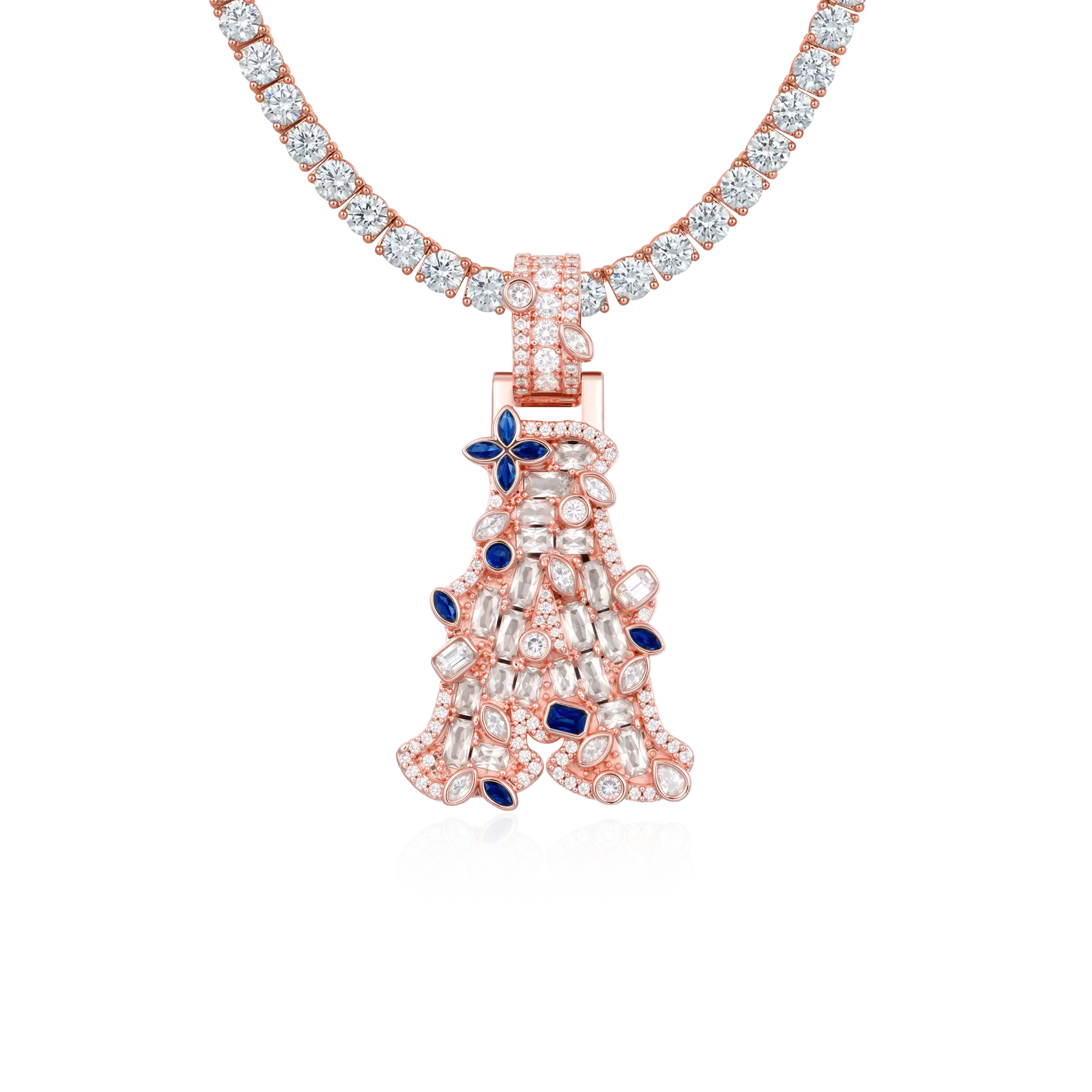 Custom Colored Bosox Font Pendant