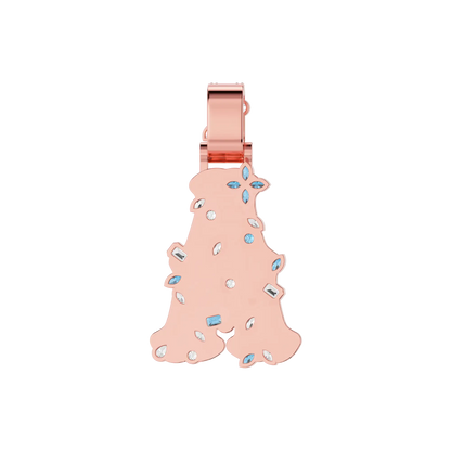 Custom Colored Bosox Font Pendant