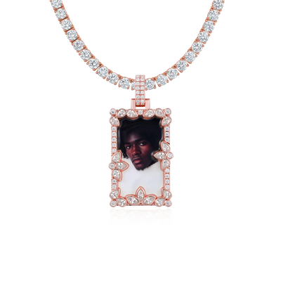 Custom Special Cut Spliced Picture Pendant