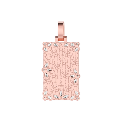 Custom Special Cut and Spliced Picture Frame Pendant