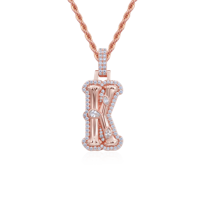 Custom Bone Font Pendant