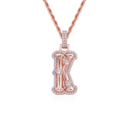 Custom Bone Font Pendant