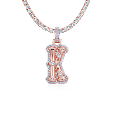 Custom Bone Font Pendant