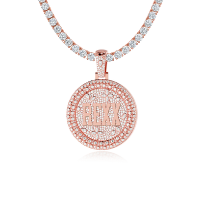 Custom Rotating Disc Pendant-38mm