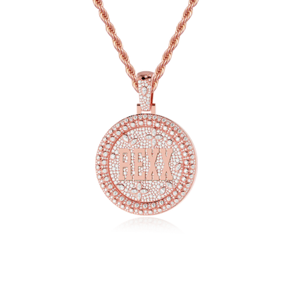 Custom Rotating Disc Pendant-38mm