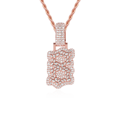 Custom Shaped Diamond Pendant