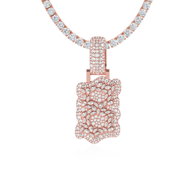 Custom Shaped Diamond Pendant